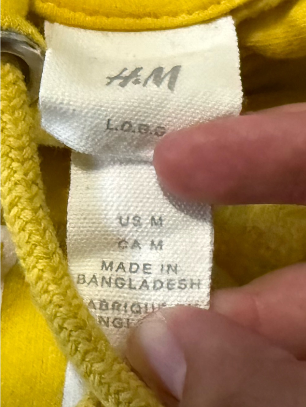 H&M Bright Yellow Graphic Hoodie - Picture 2 of 2